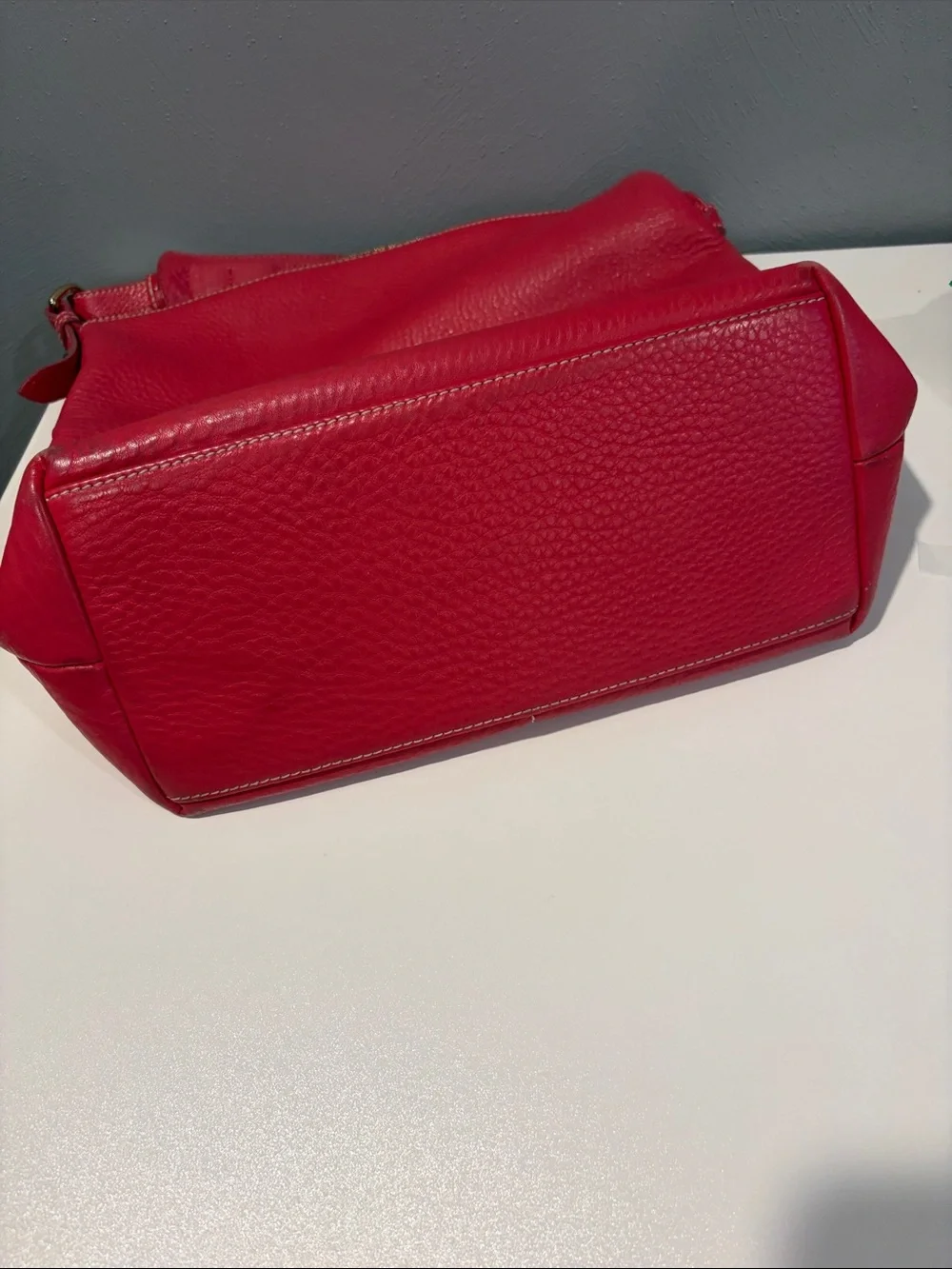 Dooney & Bourke Dillen dark pink/Red Pebble Leather Hobo bag